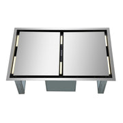 Forno Arezzo 44-Inch Ceiling-Mount Range Hood, 1200 CFM, Stainless Steel (FRHRE5312-44)