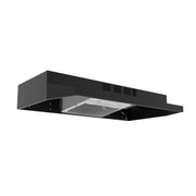 FORNO Cappa 30-Inch Under-Cabinet Convertible Range Hood, 200 CFM, Black (FRHUC5200-30BLK)
