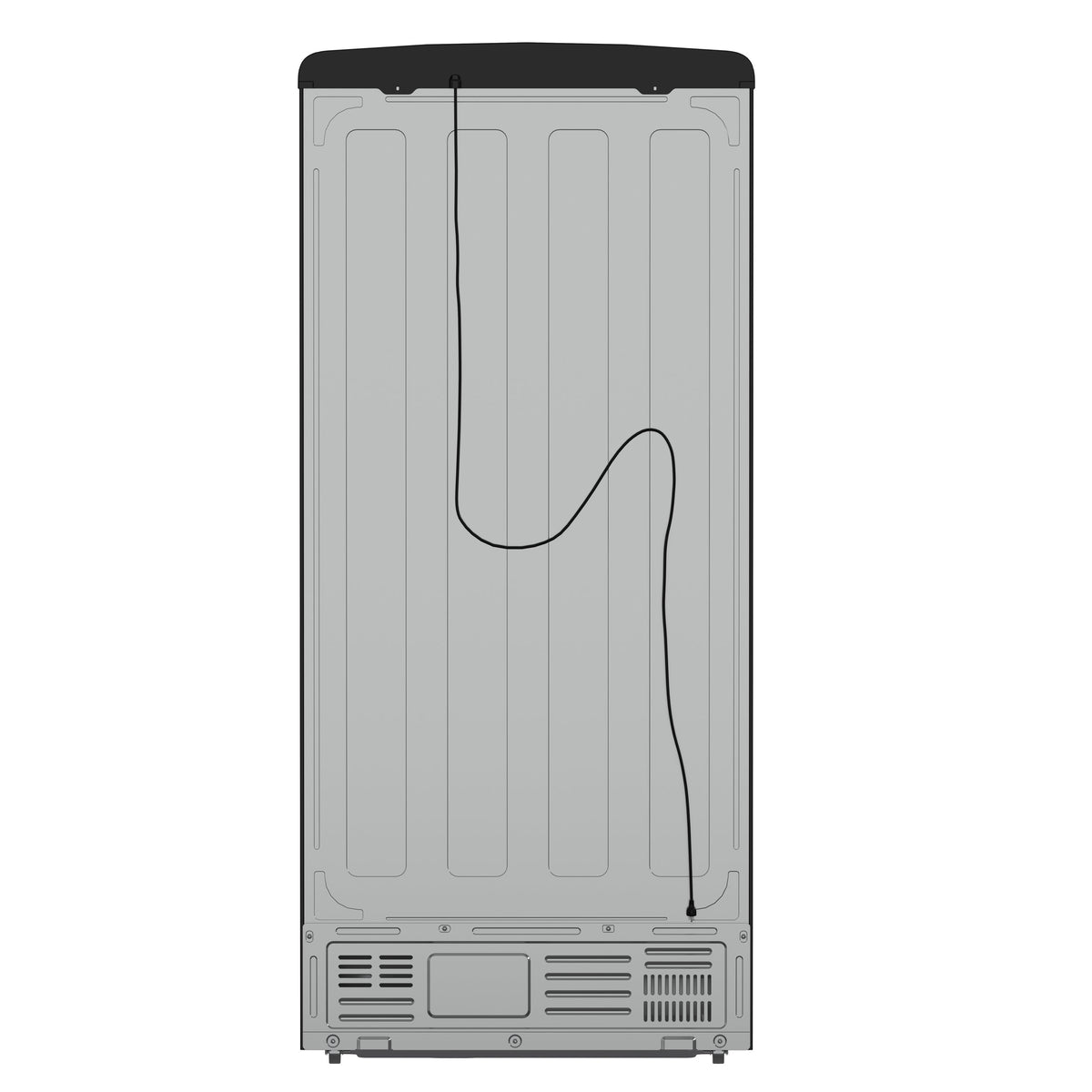Forno Espresso Luigi 33-Inch French Door Refrigerator, 18 Cu. Ft., Black with Antique Brass Handles (Model FFFFD1791-33BLK)