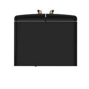 Forno Espresso Luigi 33-Inch French Door Refrigerator, 18 Cu. Ft., Black with Antique Brass Handles (Model FFFFD1791-33BLK)