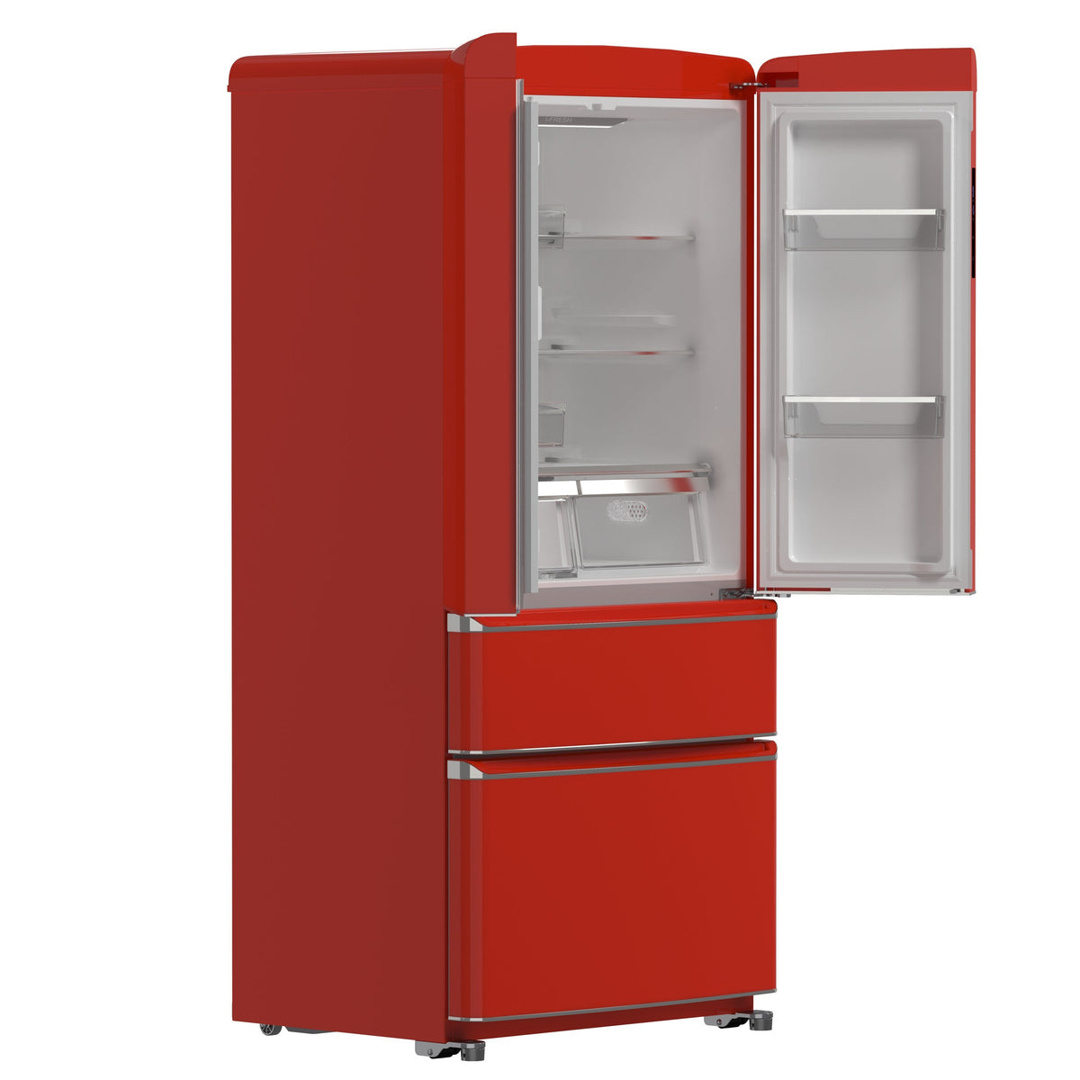 Forno Espresso Luigi 33-Inch French Door Refrigerator, 18 Cu. Ft., Red (Model FFFFD1791-33RED)