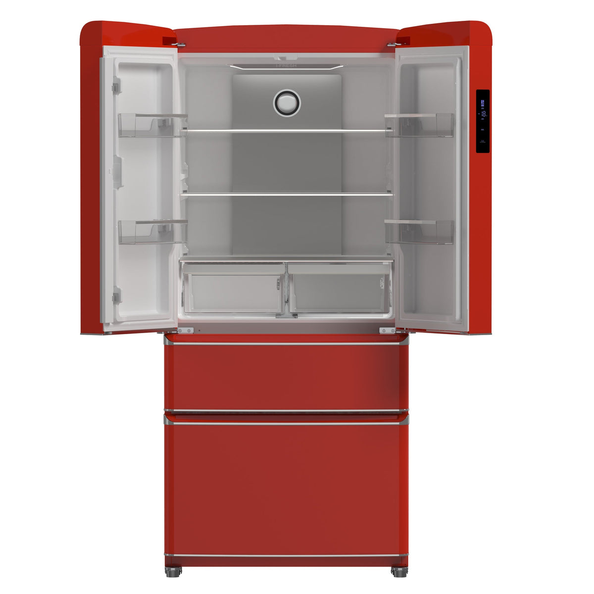 Forno Espresso Luigi 33-Inch French Door Refrigerator, 18 Cu. Ft., Red (Model FFFFD1791-33RED)