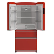 Forno Espresso Luigi 33-Inch French Door Refrigerator, 18 Cu. Ft., Red (Model FFFFD1791-33RED)