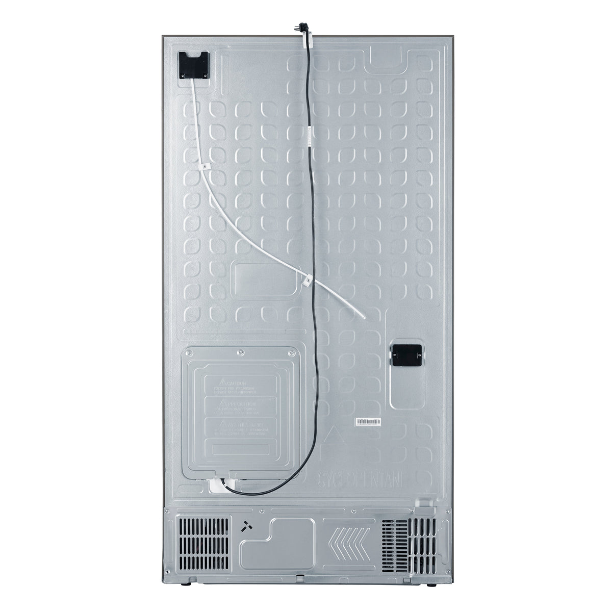 FORNO Aosta 36 in Freestanding Refrigerator, 22.4 cu ft, External Water Dispenser, Automatic Ice Maker, Stainless Steel, Model FFFFD1866-36SB