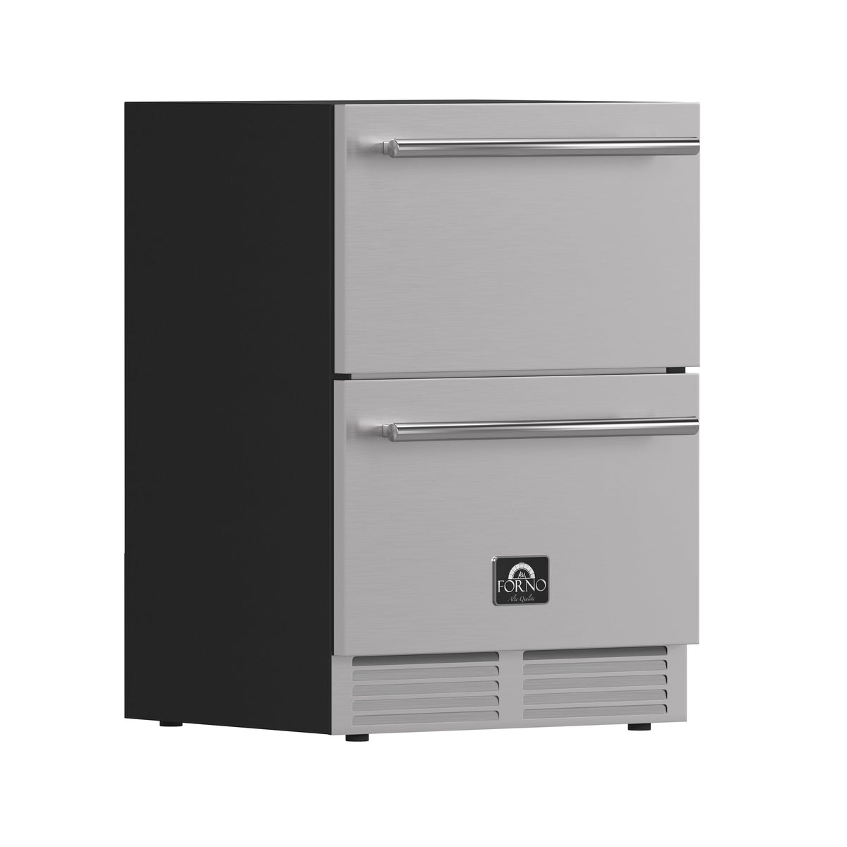 Forno Cosenza 24-Inch Built-In Drawer Freezer with Ice Maker, 4.69 Cu. Ft., Stainless Steel (Model FDRBI1838-24S)