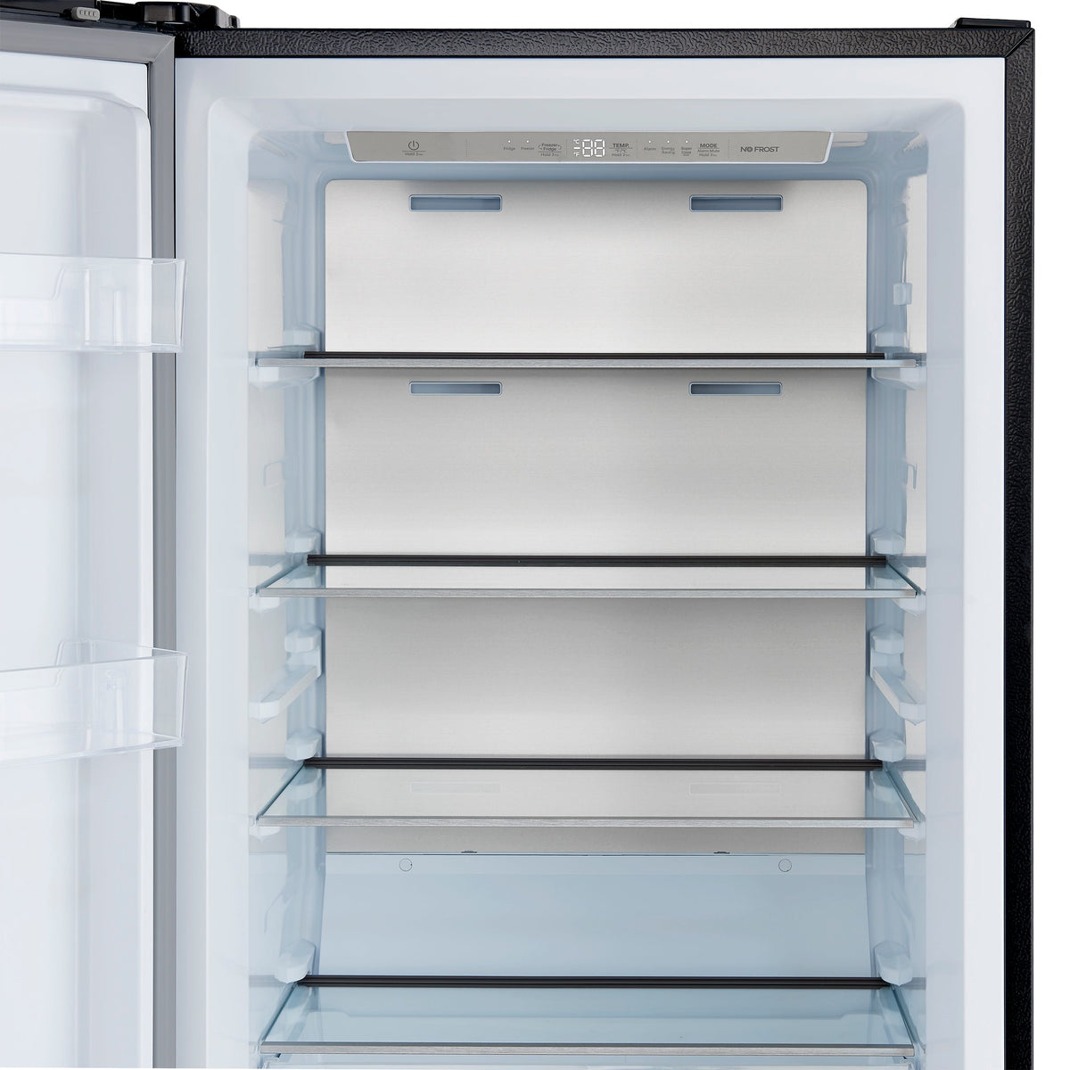 FORNO Maderno 28-Inch Convertible Upright Refrigerator/Freezer, 13.6 Cu. Ft., Black, Left Swing Door, Model FFFFD1722-28BLK-LS