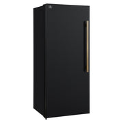 FORNO Maderno 28-Inch Convertible Upright Refrigerator/Freezer, 13.6 Cu. Ft., Black, Left Swing Door, Model FFFFD1722-28BLK-LS