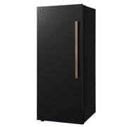 FORNO Maderno 28-Inch Convertible Upright Refrigerator/Freezer, 13.6 Cu. Ft., Black, Left Swing Door, Model FFFFD1722-28BLK-LS