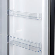 Forno Maderno 60-Inch Convertible Refrigerator and Freezer Combo, 27.2 Cu. Ft., Black with Antique Brass Handles, Trim Kit Included (Model FFFFD1722-60MG-BLK)
