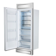 FORNO Maderno 32 in. 13.6 cu ft Built-In Convertible Refrigerator/Freezer, Left Swing, White, Antique Brass Handles (FFFFD1722-32LMG-WHT)
