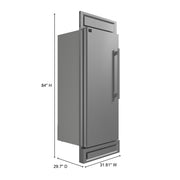 Forno Maderno 28 in Convertible Refrigerator/Freezer, 13.6 cu ft, Left Swing, with Trim Kit (Model FFFFD1722-32LS)