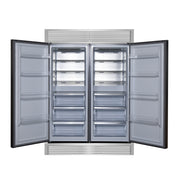 Forno Maderno 60-Inch 27.2 cu ft Built-In Convertible Refrigerator/Freezer with Grill Trim Kit, Stainless Steel (Model FFFFD1722-60SG)