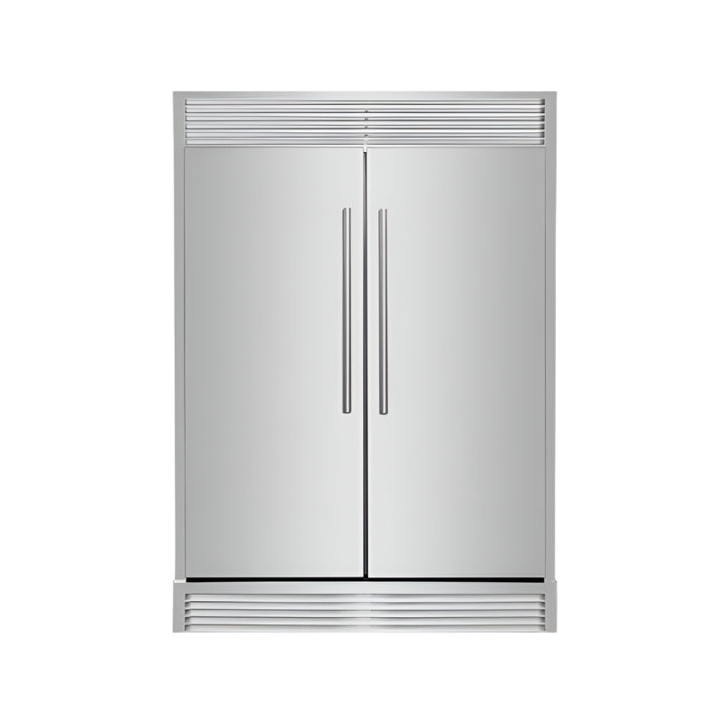 Forno Maderno 60-Inch 27.2 cu ft Built-In Convertible Refrigerator/Freezer with Grill Trim Kit, Stainless Steel (Model FFFFD1722-60SG)