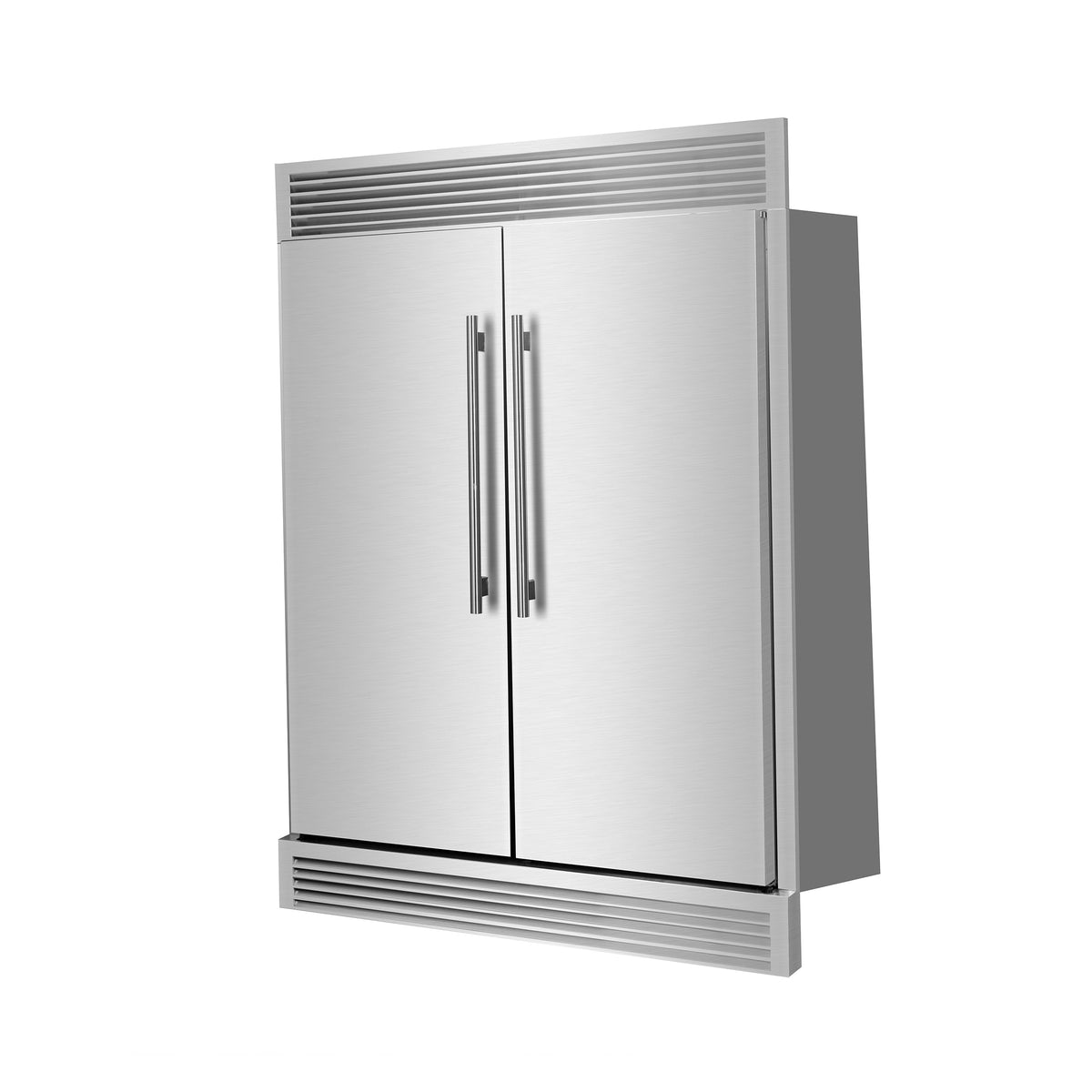 Forno Maderno 60-Inch 27.2 cu ft Built-In Convertible Refrigerator/Freezer with Grill Trim Kit, Stainless Steel (Model FFFFD1722-60SG)