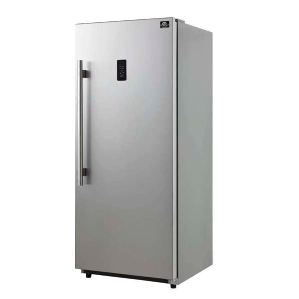 FORNO Fortezza 28-Inch Right-Hinge Convertible Refrigerator/Freezer, Stainless Steel, Digital Controls (Model FFFFD1738-28RS)