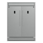 FORNO Fortezza 60-Inch Freestanding Refrigerator Freezer, 28 Cu. Ft., Automatic Ice Maker, Stainless Steel, Model FFFFD1738-60MG