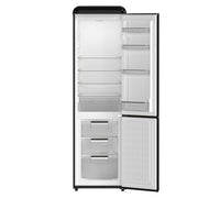 FORNO Storico 22-Inch Freestanding Retro Refrigerator, 9.0 cu. ft., Black with Copper Accents, Model FFFFD1745-22BLK