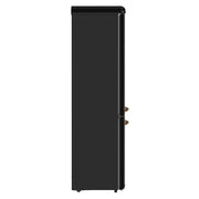 FORNO Storico 22-Inch Freestanding Retro Refrigerator, 9.0 cu. ft., Black with Copper Accents, Model FFFFD1745-22BLK