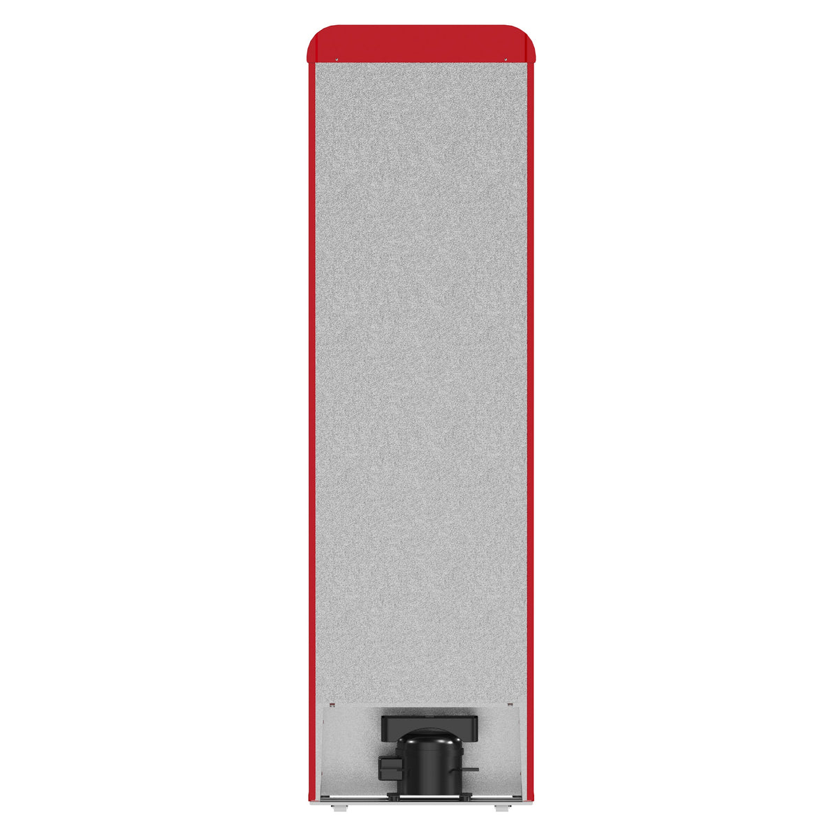 FORNO Storico 22-Inch Retro Freestanding Refrigerator, 9.0 cu ft, Red, Silver Handle, Model FFFFD1745-22RED