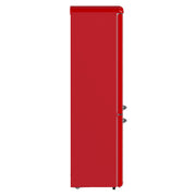 FORNO Storico 22-Inch Retro Freestanding Refrigerator, 9.0 cu ft, Red, Silver Handle, Model FFFFD1745-22RED