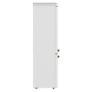 FORNO Storico 22-Inch Freestanding Retro Refrigerator, 9.0 cu. ft., White with Copper Accents, FFFFD1745-22WHT