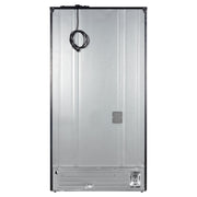 FORNO Rivello 36-Inch French Door Refrigerator, Standard Depth, Water and Ice Dispenser, Black with Stainless Steel Accents (FFFFD1783-36BLK)