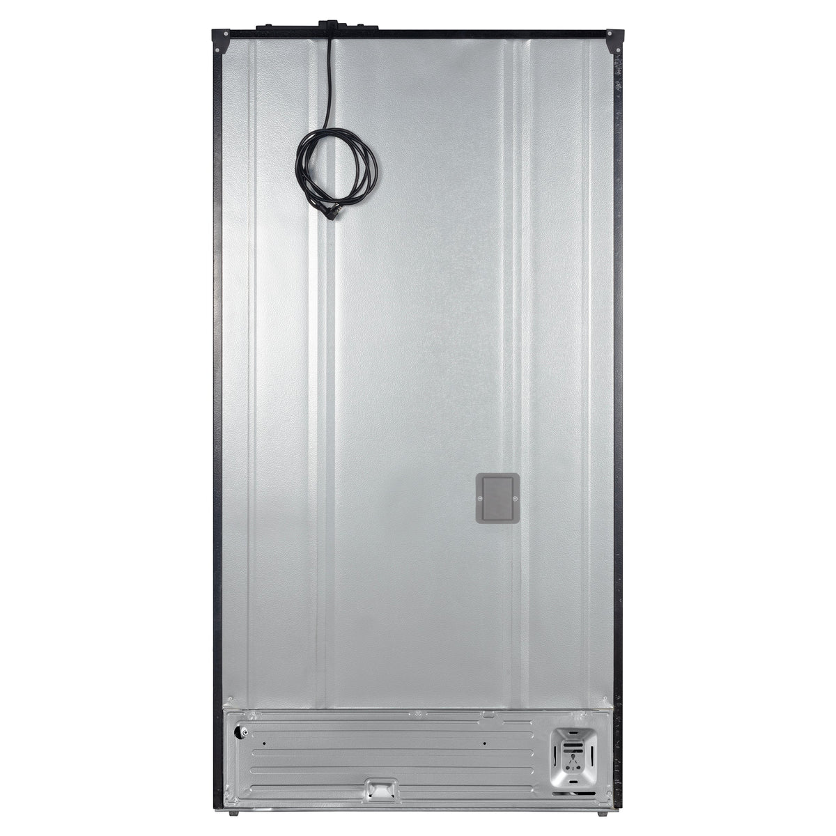 Forno Rivello 36-Inch French Door Refrigerator, Standard Depth, Water & Ice Dispenser, Black with Antique Brass Accents (Model FFFFD1783-36BLK)