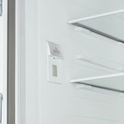 FORNO Rivello 36-Inch French Door Refrigerator, Standard Depth, Water and Ice Dispenser, Black with Stainless Steel Accents (FFFFD1783-36BLK)