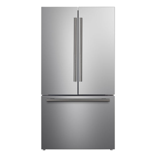 FORNO Rivello 36 in. French Door Refrigerator, Standard Depth, Stainless Steel, with Water & Ice Dispenser (Model FFFFD1783-36S)