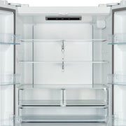 FORNO Rivello 36-Inch Standard-Depth French Door Refrigerator with Water & Ice Dispenser, White with Stainless Steel Accents (Model FFFFD1783-36WHT)