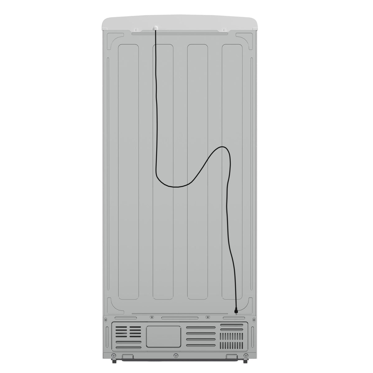 Forno Espresso Luigi 33-Inch French Door Refrigerator, 18 cu. ft., White, Antique Brass Handles, Model FFFFD1791-33WHT