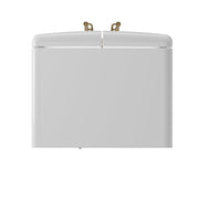 Forno Espresso Luigi 33-Inch French Door Refrigerator, 18 cu. ft., White, Antique Brass Handles, Model FFFFD1791-33WHT