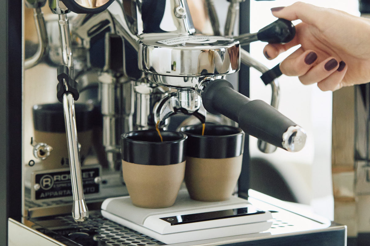 Rocket Espresso Appartamento TCA Espresso Machine - Black with Black Stripe