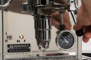 Rocket Espresso Appartamento TCA Espresso Machine - Black with Black Stripe