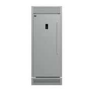FORNO Fortezza 32-Inch Built-In Freezer, Left Swing, Fast Freeze, Digital Controls, Ice Maker, Grill Trim Kit (Model FFFFD1738-32LSG)