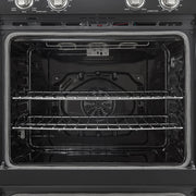 FORNO Espresso Vomero 30-Inch Electric Double Wall Oven, 10 Cu. Ft., Black with Stainless Steel Accents (FBOEL1324-30BLK)