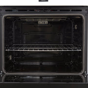 FORNO Espresso Vomero 30-Inch Electric Double Wall Oven, 10.0 cu. ft., White with Antique Brass Accents (FBOEL1324-30WHT)