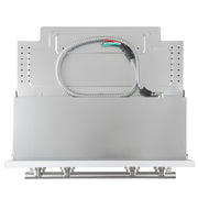 FORNO Espresso Vomero 30-Inch Electric Double Wall Oven, 10.0 cu. ft., White with Stainless Steel Accents (FBOEL1324-30WHT)