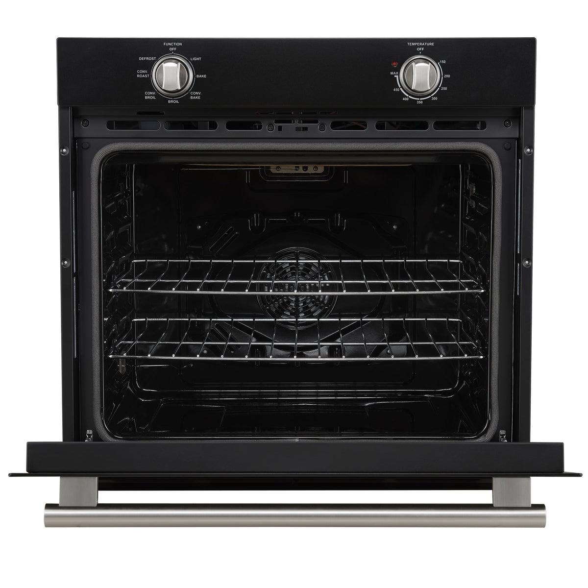 Forno Espresso Vomero 30-Inch Single Electric Wall Oven, 5.0 Cu. Ft., Black with Stainless Steel Accents (FBOEL1370-30BLK)
