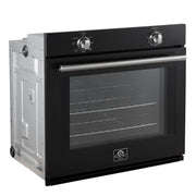 Forno Espresso Vomero 30-Inch Single Electric Wall Oven, 5.0 Cu. Ft., Black with Stainless Steel Accents (FBOEL1370-30BLK)