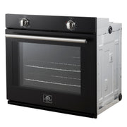 Forno Espresso Vomero 30-Inch Single Electric Wall Oven, 5.0 Cu. Ft., Black with Stainless Steel Accents (FBOEL1370-30BLK)