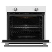 FORNO Espresso Vomero 30-Inch Electric Single Wall Oven, 5.0 Cu. Ft., White with Stainless Steel Accents (FBOEL1370-30WHT)