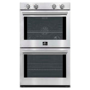 FORNO Vomero 30-Inch Built-In Double Electric Wall Oven, 10.0 cu. ft. Total Capacity, Stainless Steel (FBOEL1324-30)