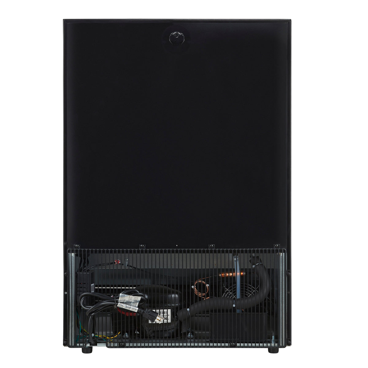 FORNO Frescolino 24-Inch Built-In Beverage Cooler, 188-Can Capacity, Triple Glass Door, LED Lighting, Black with Antique Brass Accents (FWCDR6665-24BLK)