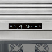 FORNO Abruzzo 48-Inch Dual Zone Wine Cooler, 24 cu.ft., 102-Bottle Capacity, Black Shelves with Green Acrylic Holders (FWCDR6610-48S)