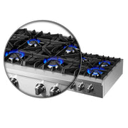 Forno Lseo 48-Inch 8-Burner Gas Rangetop with Griddle, Stainless Steel (FCTGS5737-48)