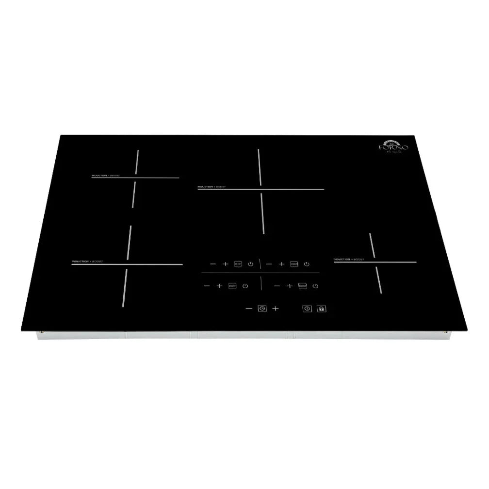 Forno Lecce 30-Inch Induction Cooktop with 4 Cooking Zones, Black Glass (Model FCTIN0545-30)
