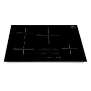 Forno Lecce 30-Inch Induction Cooktop with 4 Cooking Zones, Black Glass (Model FCTIN0545-30)
