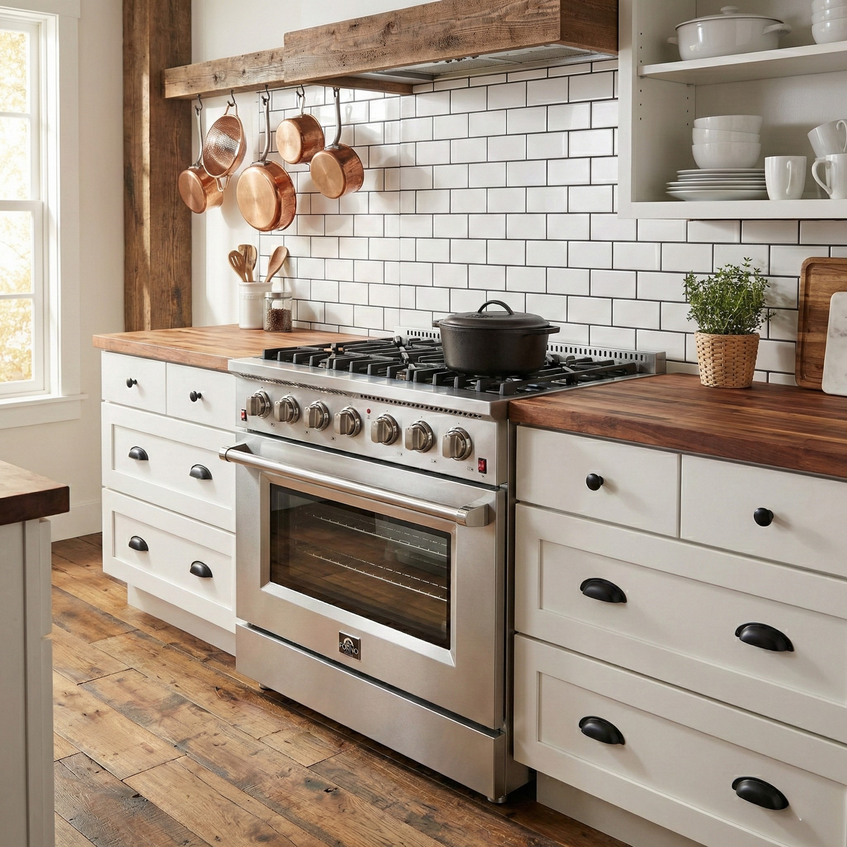 Forno Galiano 36 in. Freestanding Gas Range with 6 Sealed Burners, 5.36 cu. ft. Oven, Stainless Steel (FFSGS6244-36)