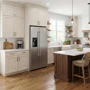 Forno Salerno 36-Inch Built-In Side-by-Side Refrigerator, 20 Cu. Ft., Water and Ice Dispenser, Model FFRBI1844-36SB